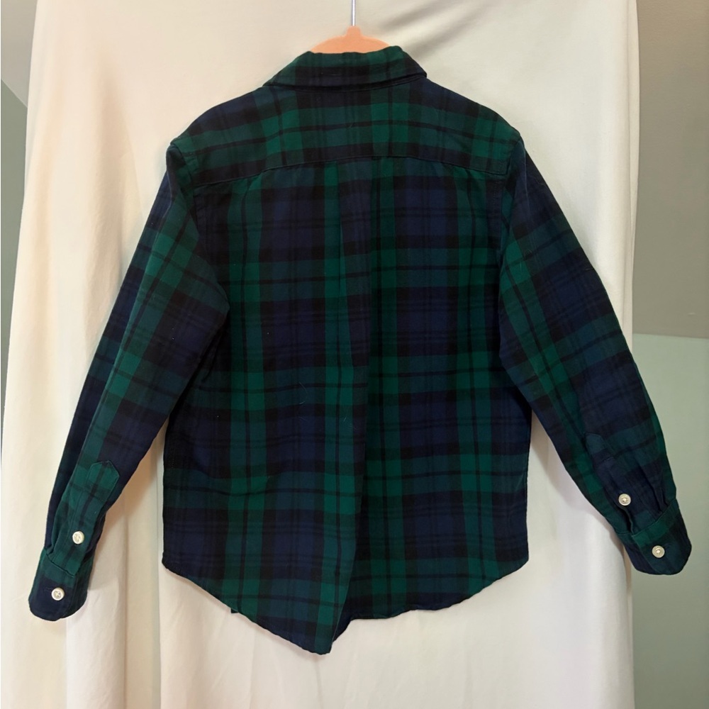 Polo by Ralph Lauren Kids Navy and Green Checkered Shirt - Picture 4 of 4